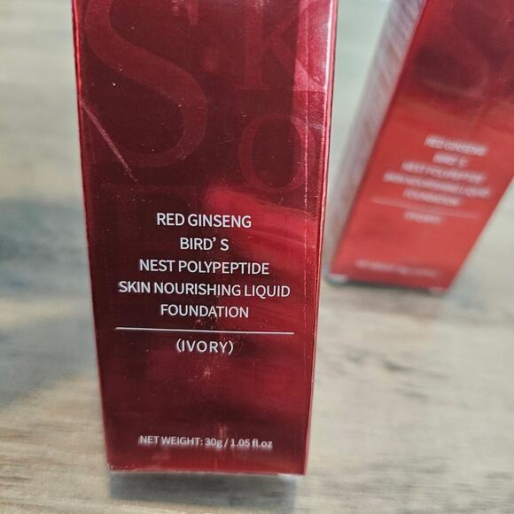 FV Ivory Red Ginseng Bird's Nest Polypeptide Liquid Foundation Makeup 2 Pack - Picture 3 of 6
